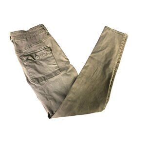 American Eagle Outfitters Womens Super Stretch Button-Up Jeggings Olive Green Si